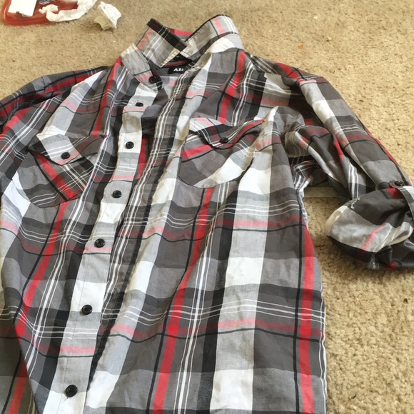 Airwalk plaid button up - Picture 3 of 3